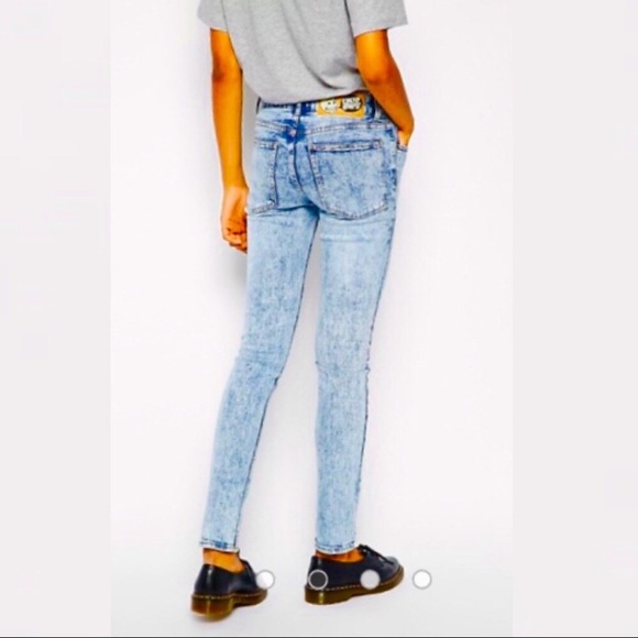 Cheap Monday HighWaisted Acid Wash Skinny Jeans - Picture 2 of 8